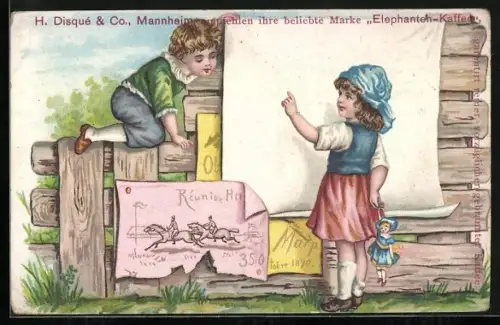 AK Reklame für Elephanten-Kaffee
