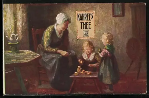 AK Reklame für Kahrels Tee