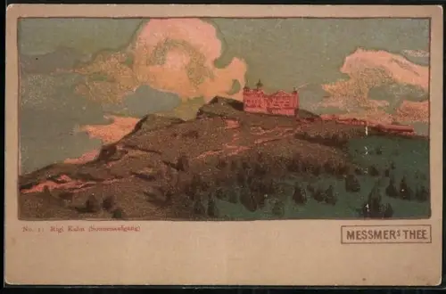 AK Reklame für Messmers Tee