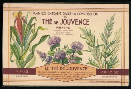 AK Le The de Jouvence, Teewerbung