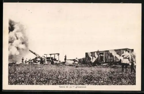 AK Canon de 32cm glissement, Artillerie