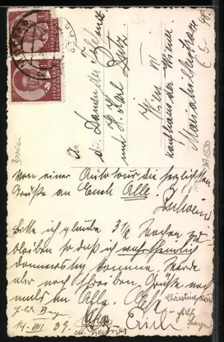 AK Mostar, Ortspartie mit verschleierten Frauen