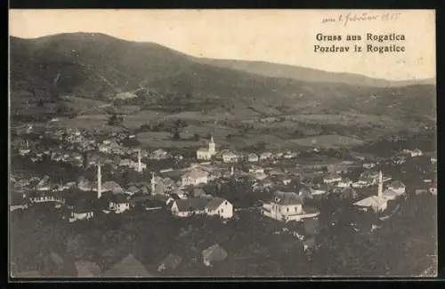 AK Rogatica, Panorama mit Kirche