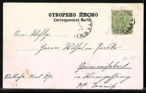 AK Nevesinje, Panorama mit Bergen