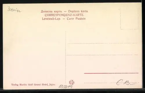 AK Jajce, Landesübliche Mühle beim Wasserfall