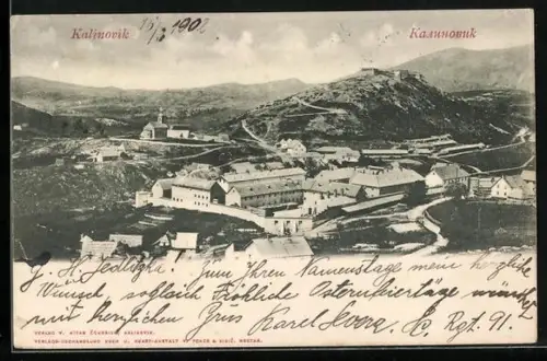 AK Kalinovik, Panorama mit Kirche