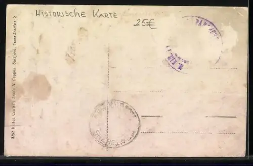 AK Srebrenica, Teilansicht mit Kirche