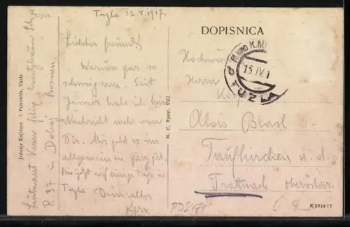 AK Tuzla, Panorama mit Bäumen