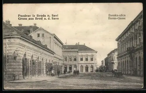 AK Broda n. Savi, Banska-ulica