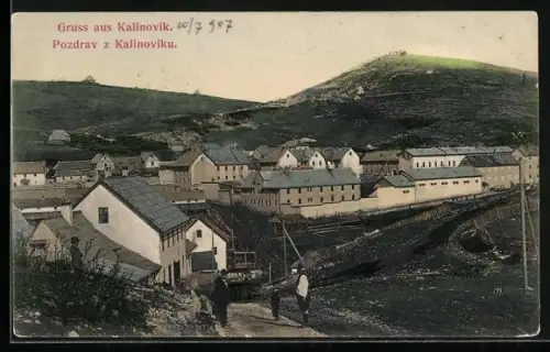 AK Kalinovik, Teilansicht der Ortschaft