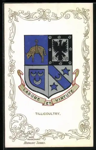 AK Tillicoultry, Wappen u. Ornament-Rahmen