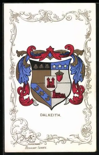 AK Dalkeith, Wappen u. Ornament-Rahmen