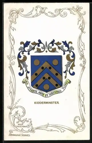AK Kidderminster, Wappen u. Ornament-Rahmen