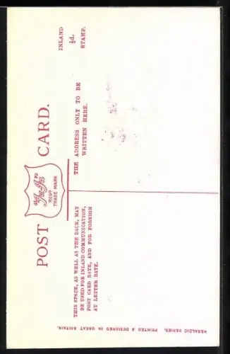 AK Tunstall, Wappen u. Ornament-Rahmen