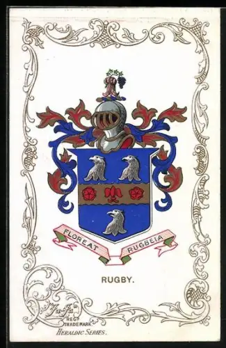 Künstler-AK Rugby, Wappen