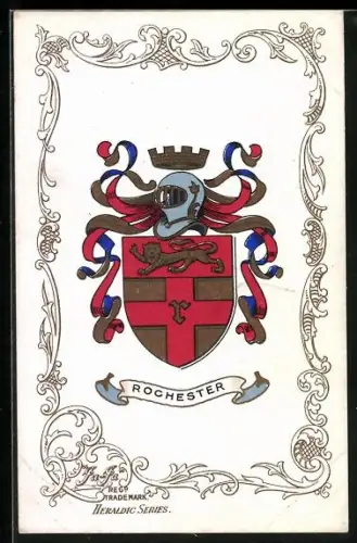 Künstler-AK Wappen von Rochester