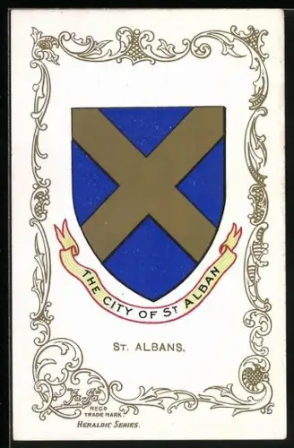 AK St. Albans, The City of St. Alban, Wappen u. Ornament-Rahmen