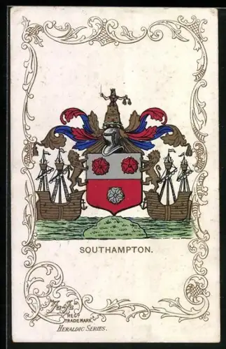 Künstler-AK Wappen von Southampton