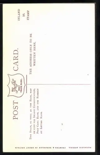 AK Fleetwod, Wappen u. Ornament-Rahmen