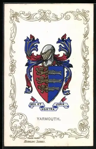 AK Yarmouth, Wappen u. Ornament-Rahmen