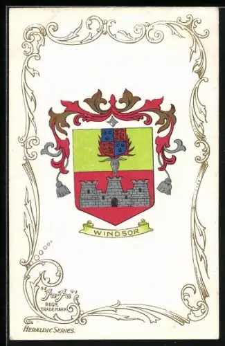 Künstler-AK Windsor, Wappen