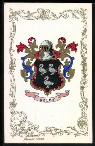 AK Selby, Wappen und Ornament-Rahmen