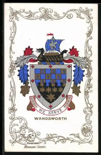 Künstler-AK Wappen von Wandsworth