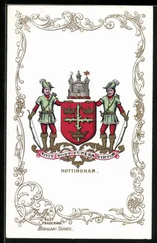 AK Nottingham, Wappen und Ornament-Rahmen