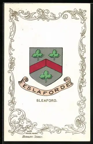 AK Sleaford, Wappen und Ornament-Rahmen