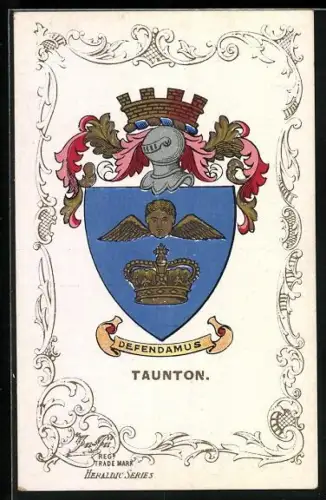 AK Taunton, Wappen und Ornament-Rahmen