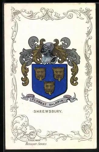 AK Shrewsbury, Wappen der Stadt, Floreat Salopia