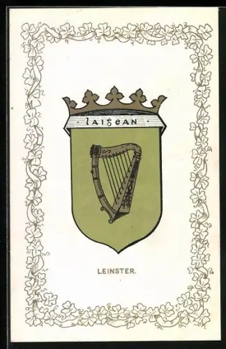 AK Leinster, Wappen und Ornament-Rahmen