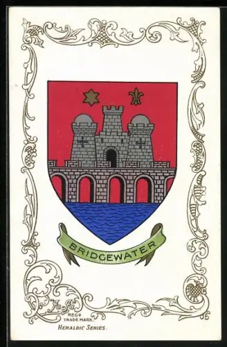 AK Bridgewater, Wappen und Ornament-Rahmen