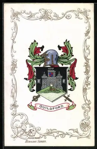 AK Guildford, Wappen und Ornament-Rahmen