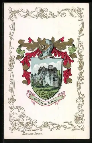 AK Donegal, Wappen und Ornament-Rahmen