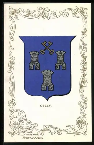 AK Otley, Wappen und Ornament-Rahmen