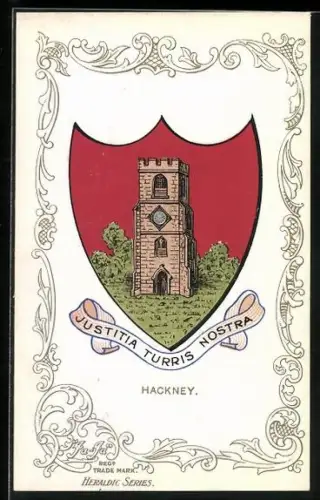 AK Hackney, Wappen und Ornament-Rahmen