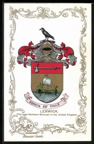 AK Lerwick, Wappen und Ornament-Rahmen