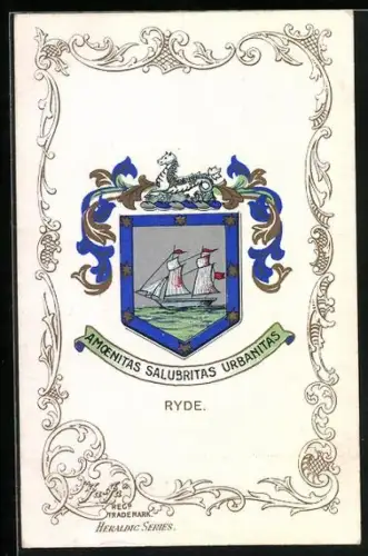AK Ryde, Wappen und Ornament-Rahmen
