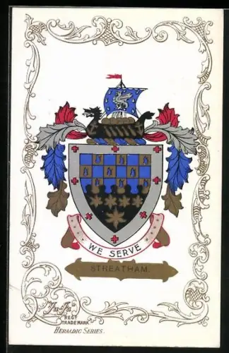 Künstler-AK Streatham, Wappen