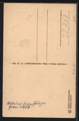 Steindruck-AK Bünde, Ortstrasse