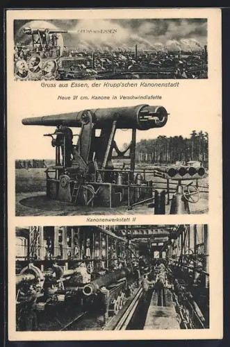 AK Essen, Kanonenwerkstatt der Firma Krupp