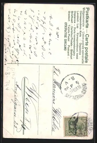 Lithographie Berlin-Tiergarten, Am Rolandsbrunnen