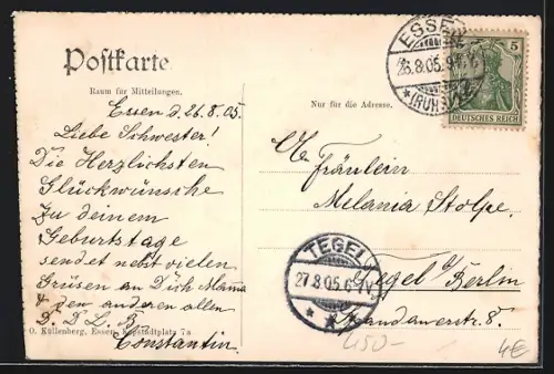 AK Essen a. Ruhr, Alter Teich im Stadtgarten