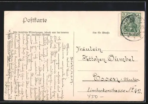 AK Essen-Ruhr, Stadtgarten, Gartenpartie