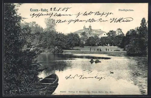 AK Essen /Ruhr, Stadtgarten