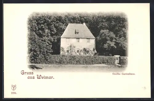 AK Weimar, Goethe Gartenhaus
