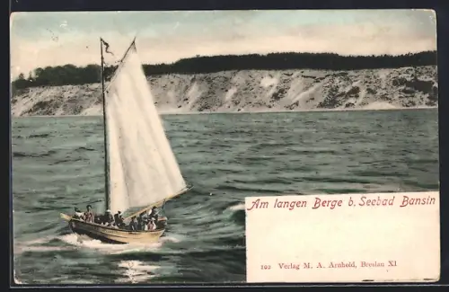 AK Bansin, Am langen Berge mit Segelboot