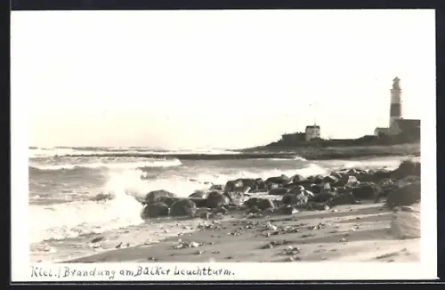 AK Kiel, Brandung am Bülker Leuchtturm