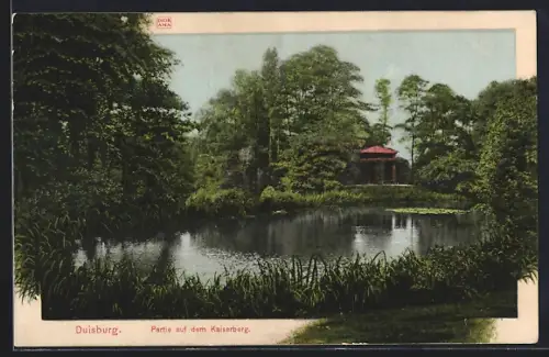 AK Duisburg, Partie auf dem Kaiserberg